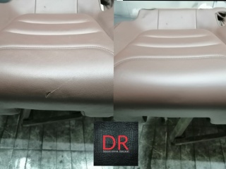 Naprawa ubytku w fotelu samochodowym