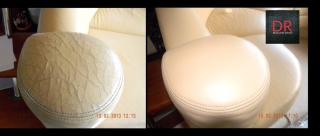 Naprawa ubytku w fotelu samochodowym