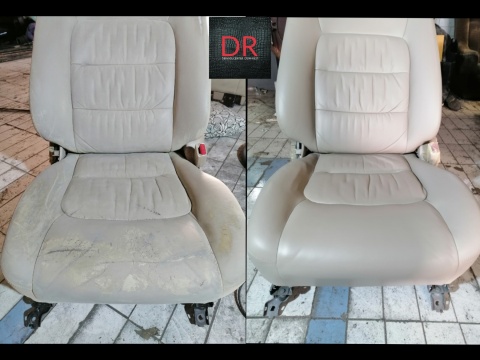 Naprawa ubytku w fotelu samochodowym