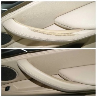 Usuwanie rys ze skóry samochodowej