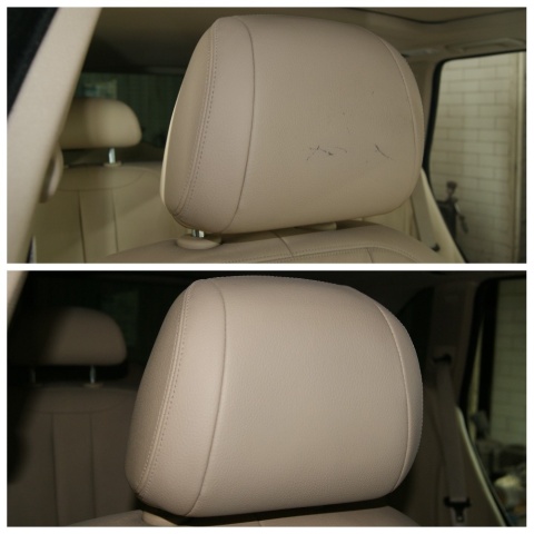 Usuwanie rys ze skóry samochodowej